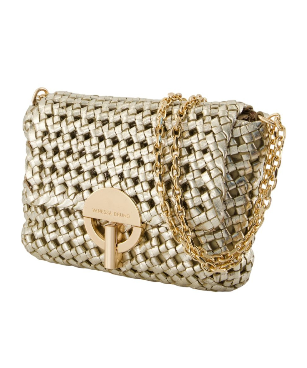 Vanessa Bruno Moon Moyen Shoulder Bag In Gold