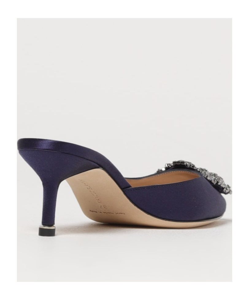Manolo Blahnik Pointed High Heel Sandals In Black