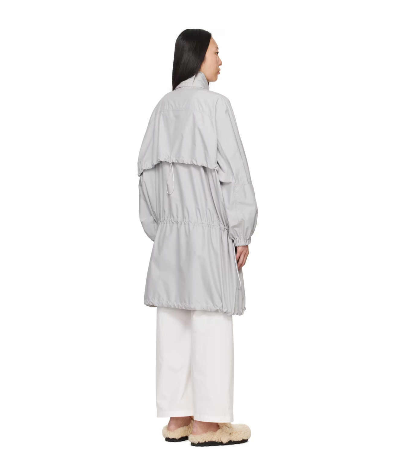 Low Classic Utility Long-sleeved Windbreaker In White