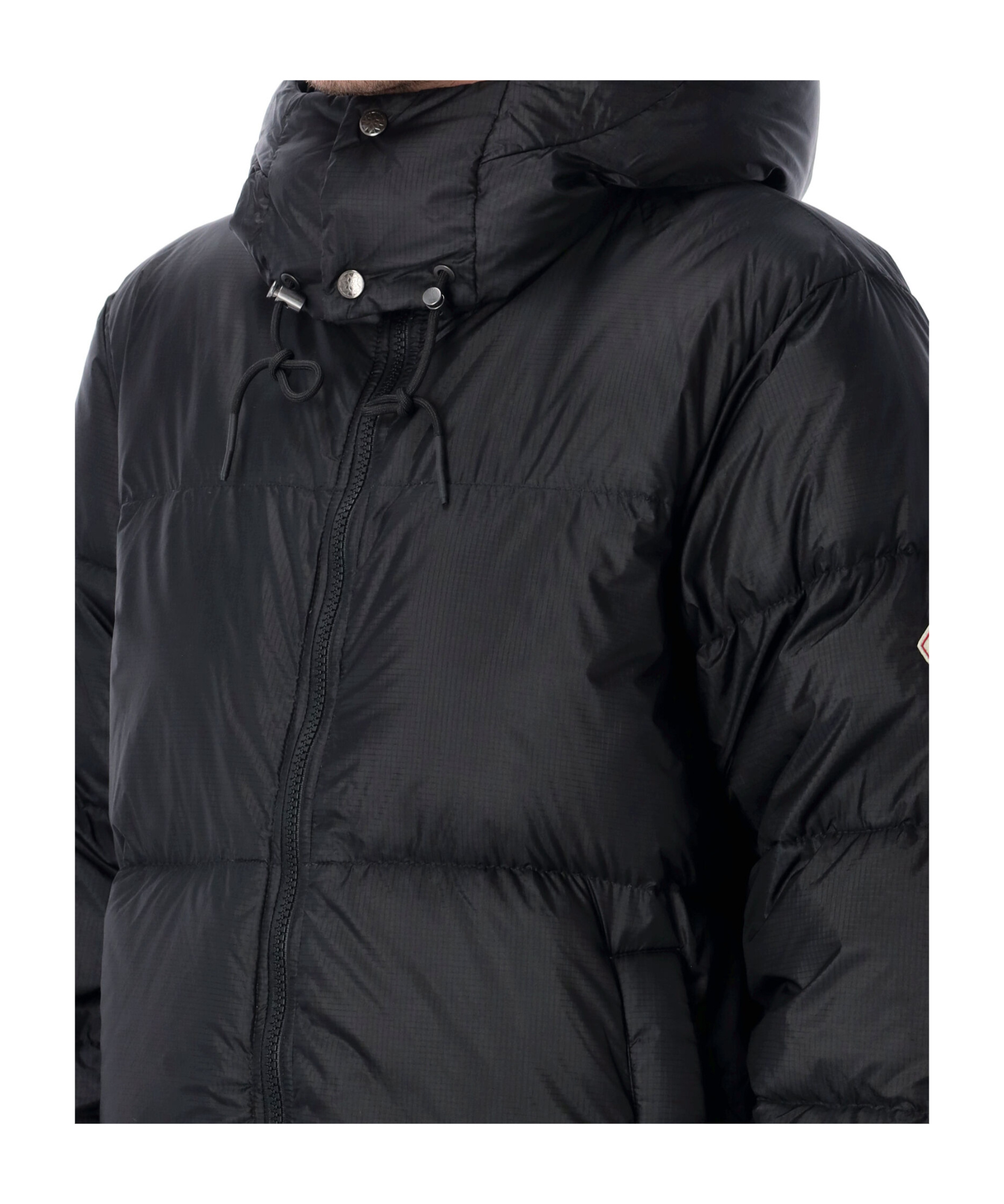 Pyrenex Shift Hooded Ripstop Down Jacket In Black