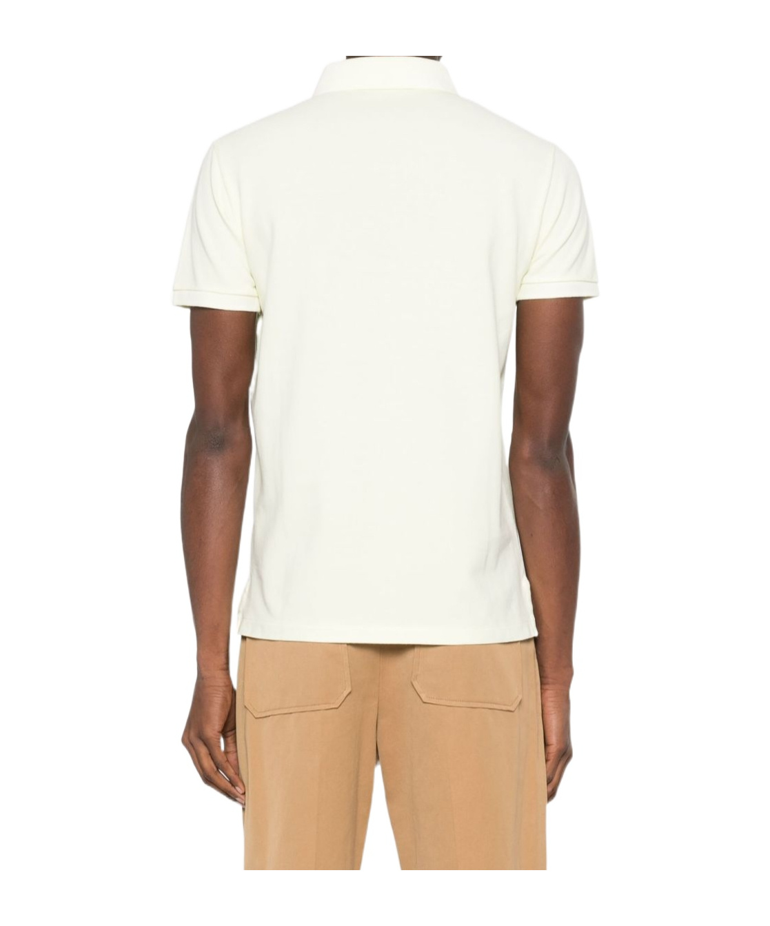 Polo Ralph Lauren Cotton Polo In Pastel Yellow With Logo In White