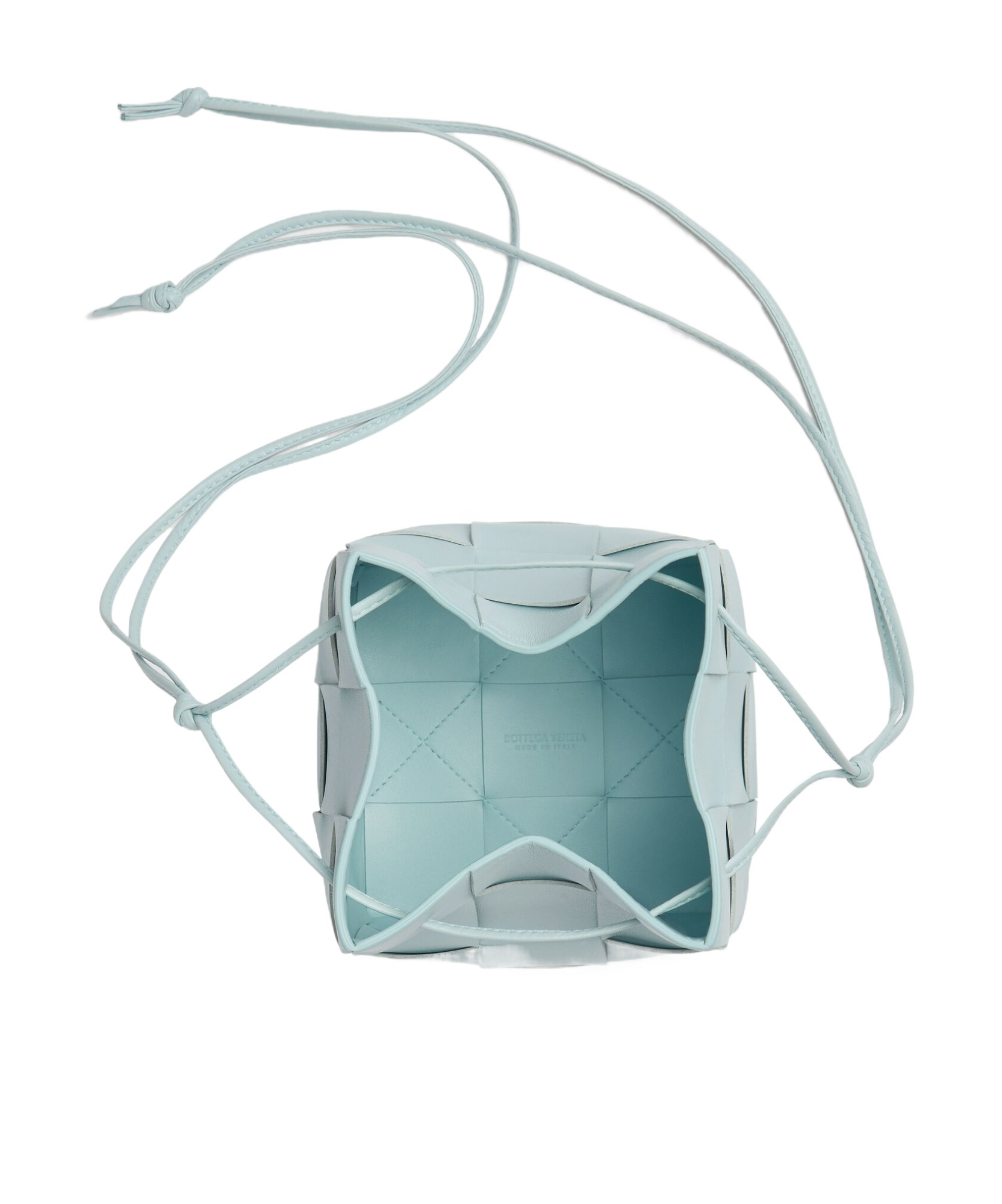 Bottega Veneta Small Cassette Leather Bucket Bag In Green