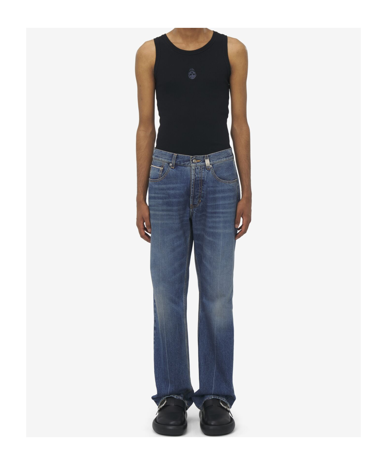 Alexander Mcqueen Straight-leg Denim Jeans In Blue