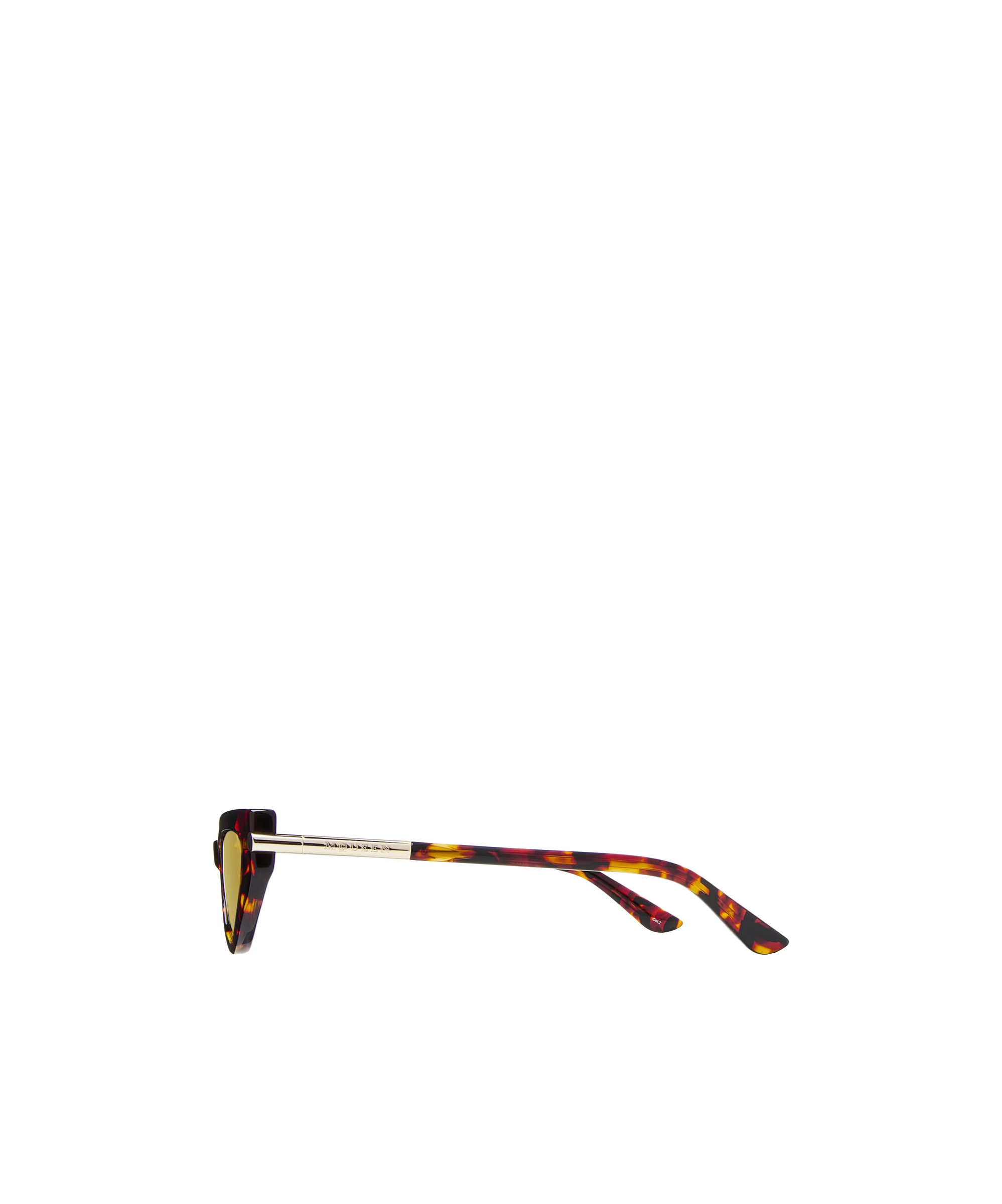 Alexander Mcqueen T-bar Icon Cat-eye Sunglasses In Brown