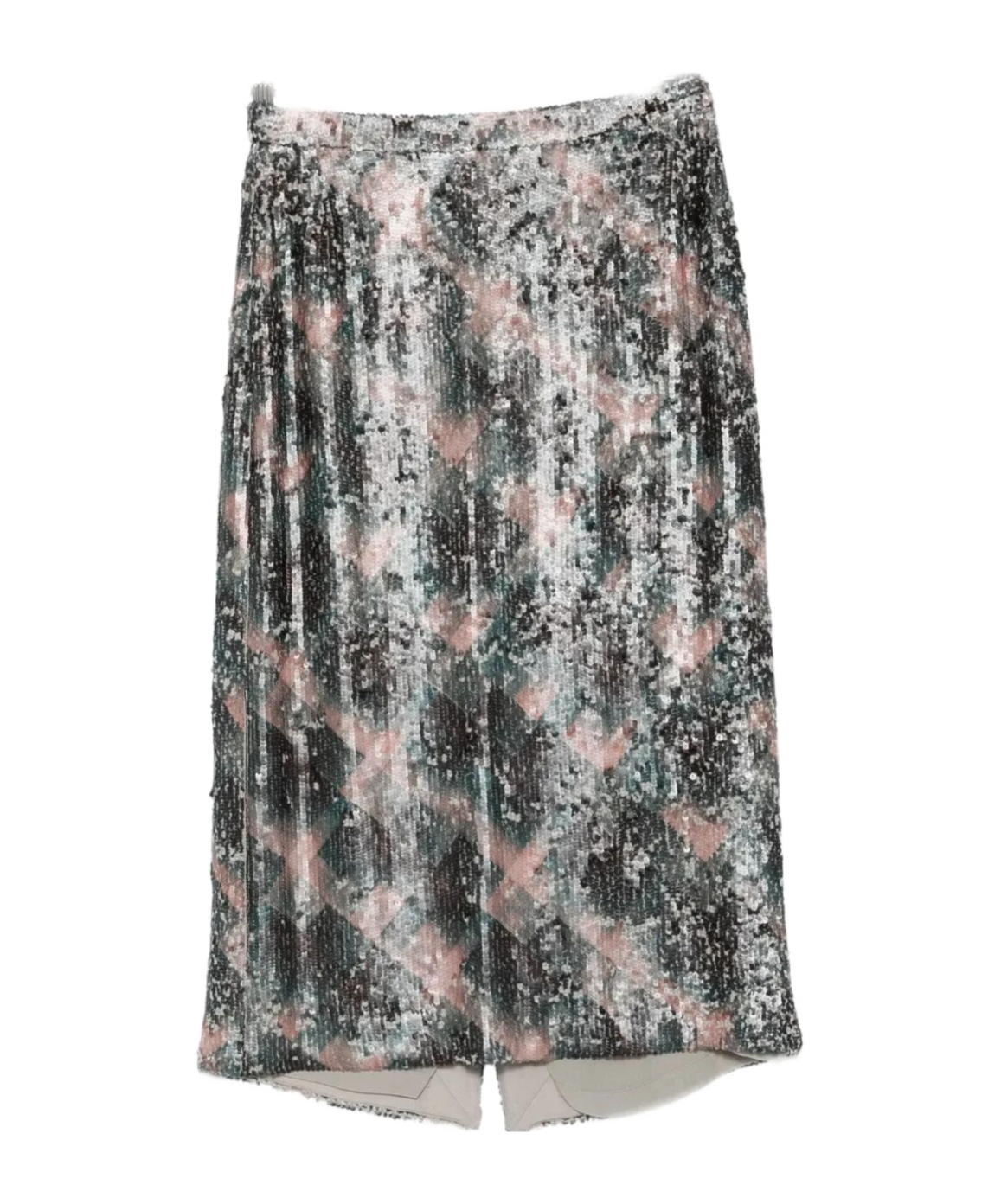 Dries Van Noten Mid-length Skirt Sequin Detail In Gray