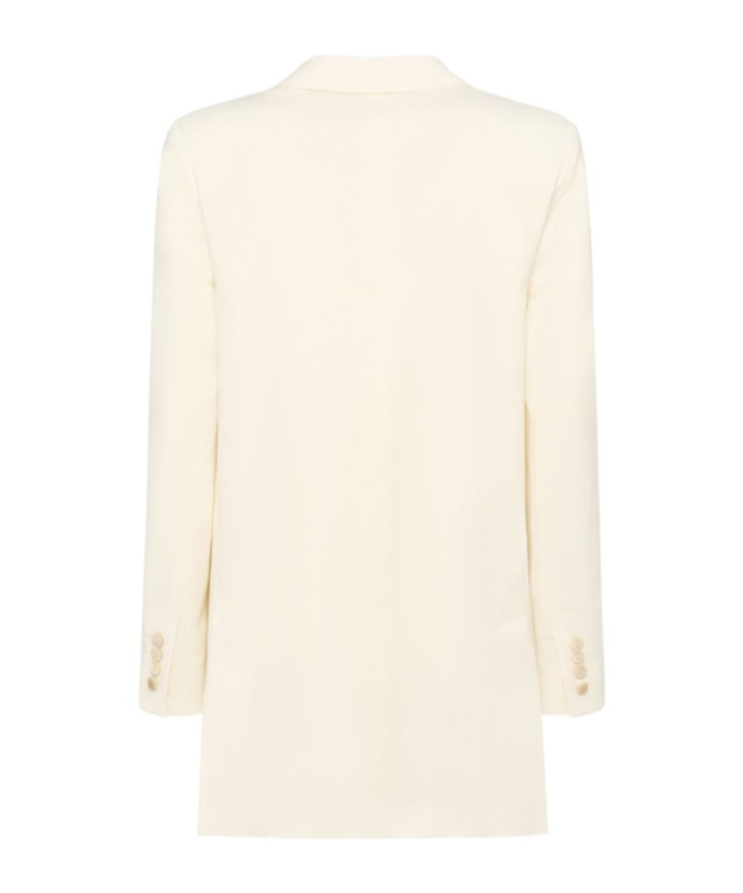 Max Mara Double-breasted Blazer In White