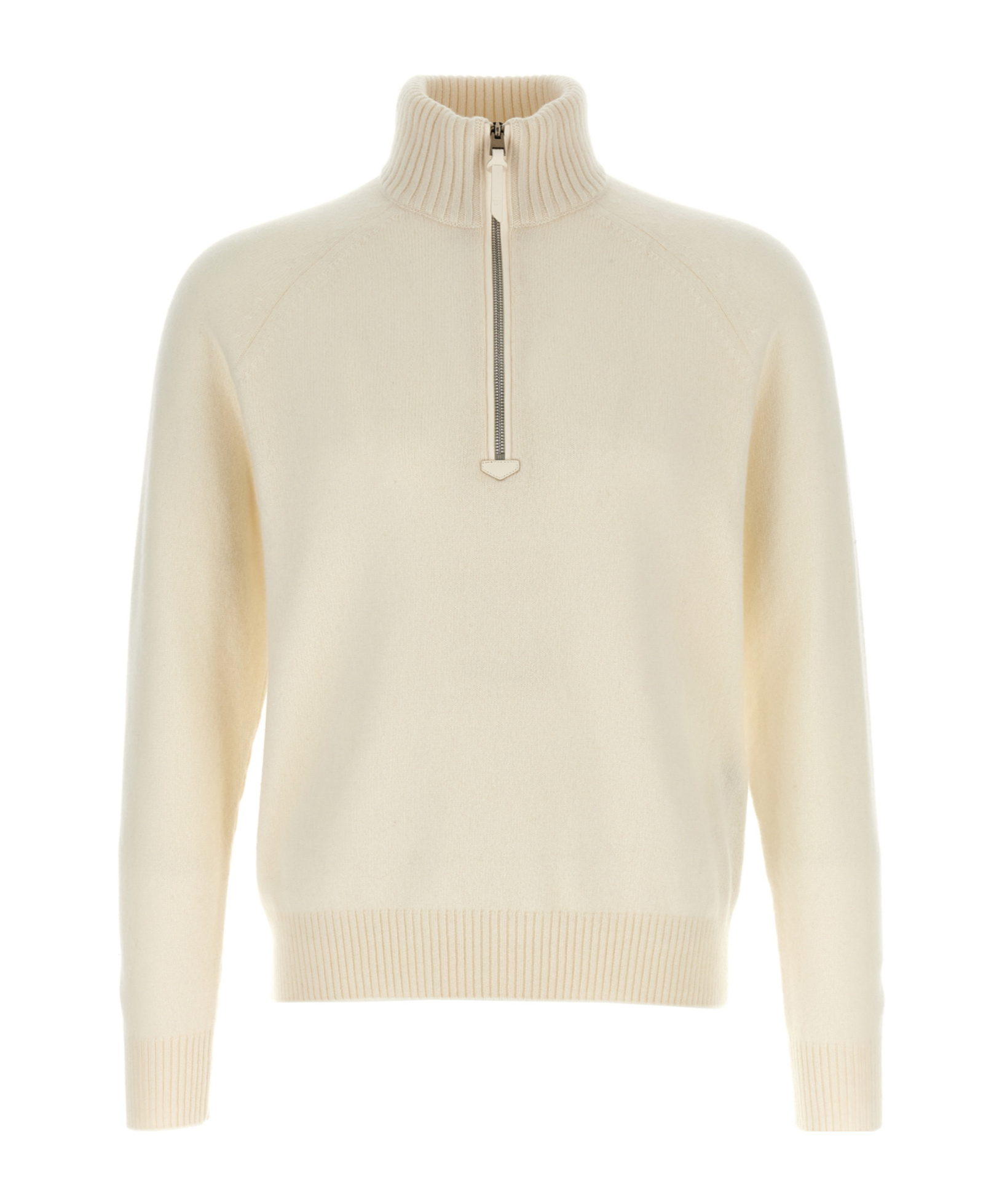 Tom Ford Half Zip Sweater Sweaters And Cardigans White In Neutral