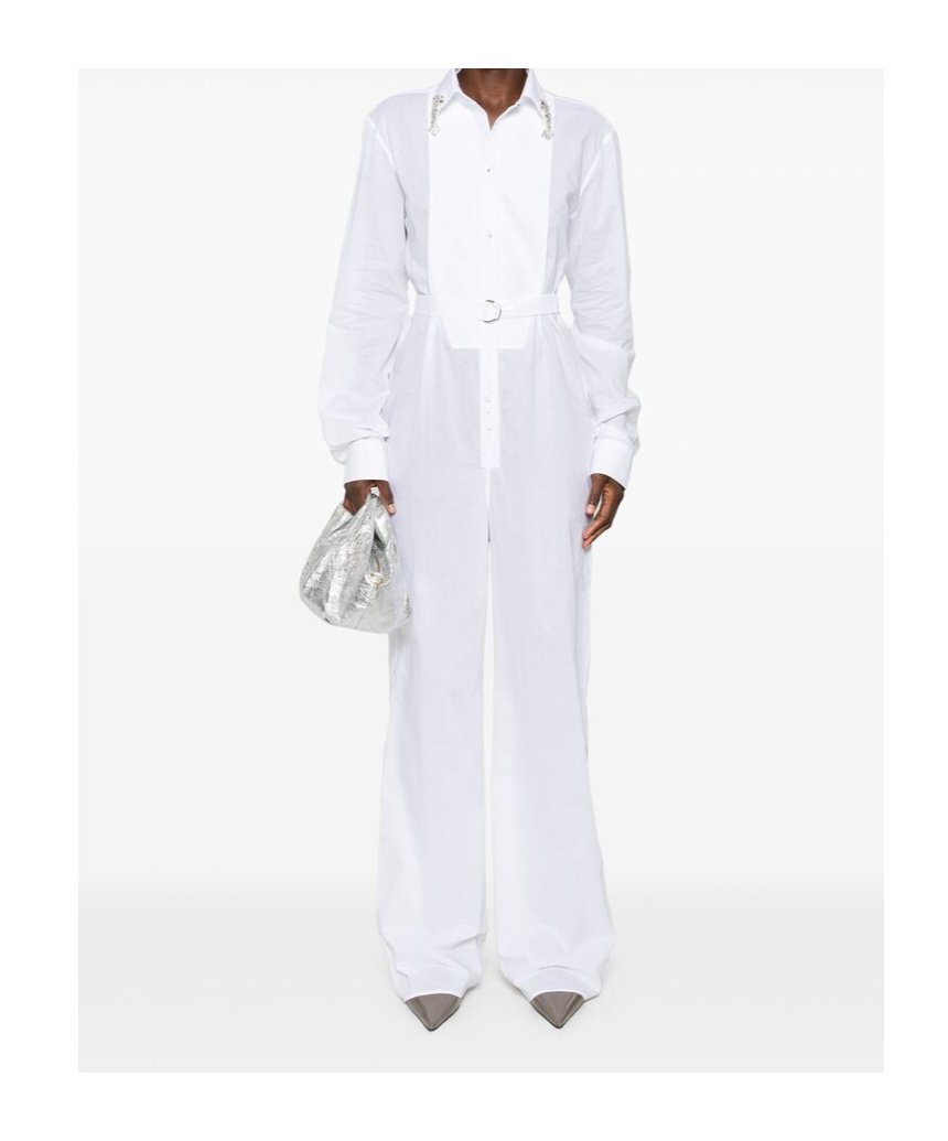Prada Batiste Jumpsuit In White