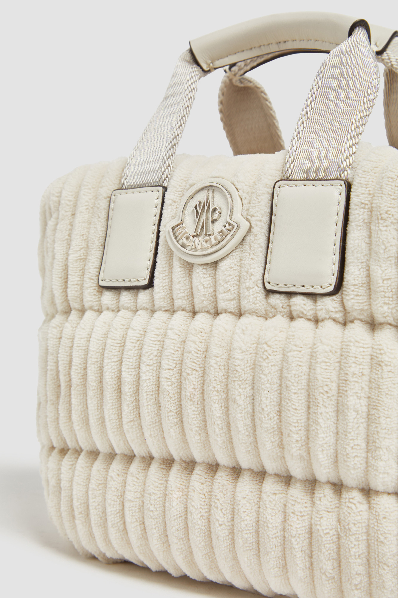 Moncler Mini Caradoc Tote Bag In Nude