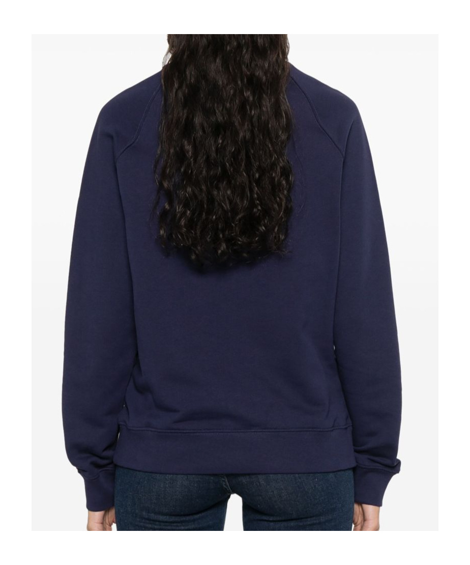 Msgm Black Crewneck Sweatshirt With Logo Print In Black