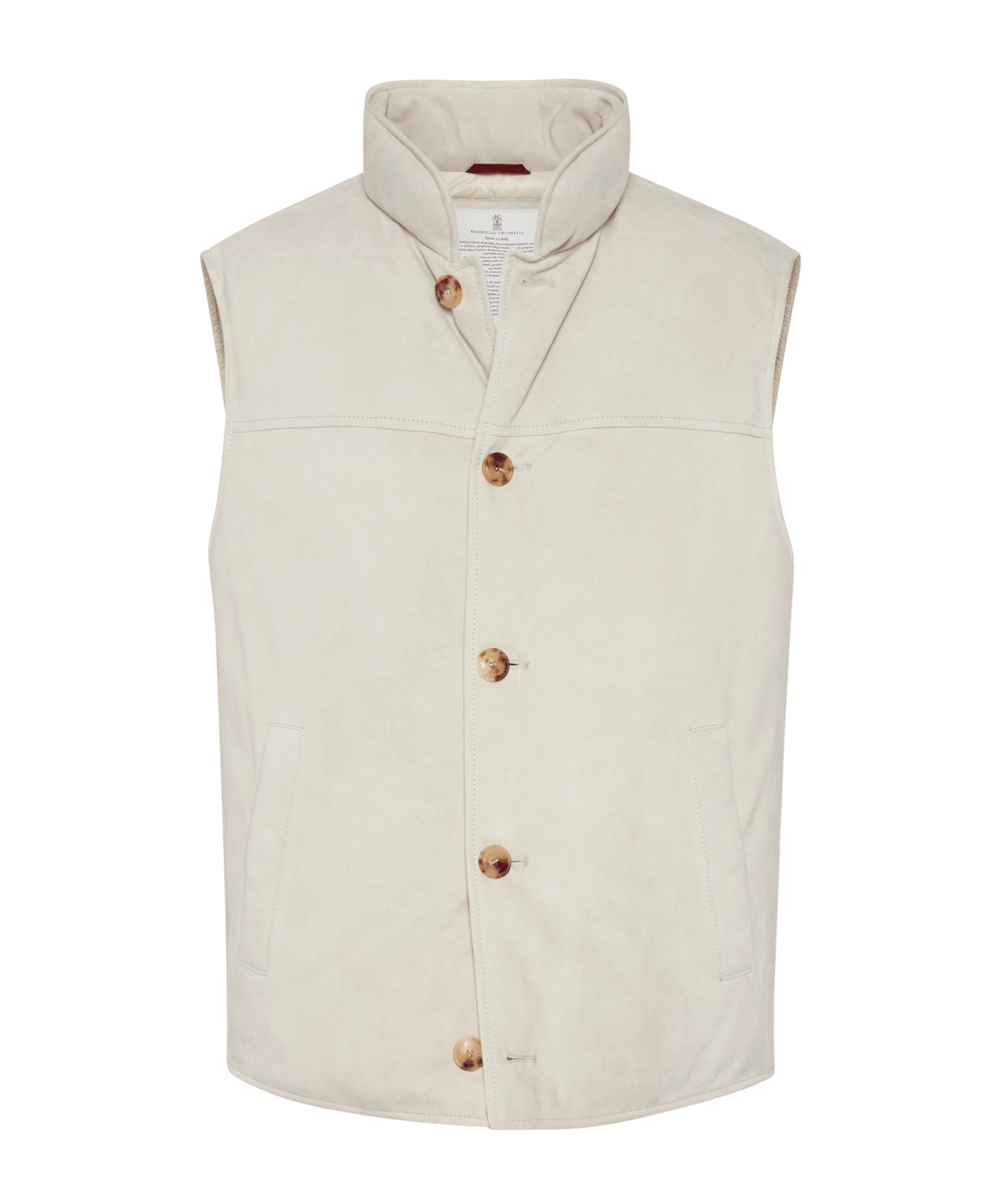 BRUNELLO CUCINELLI PADDED LEATHER VEST 