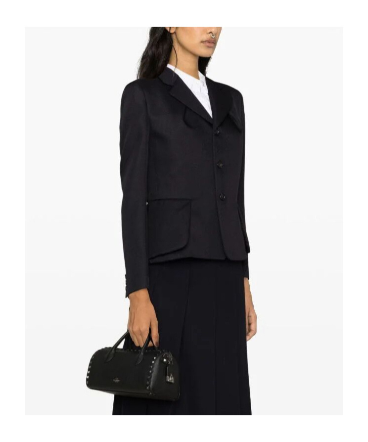 Shop Comme Des Garçons Single-breasted Blazer In Black