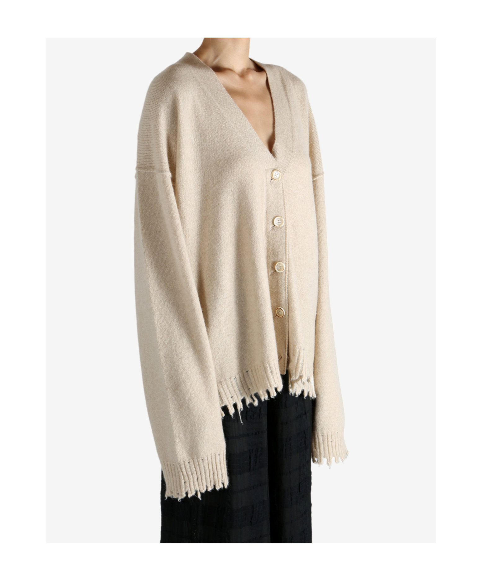 Uma Wang Over Cardigan In Neutral