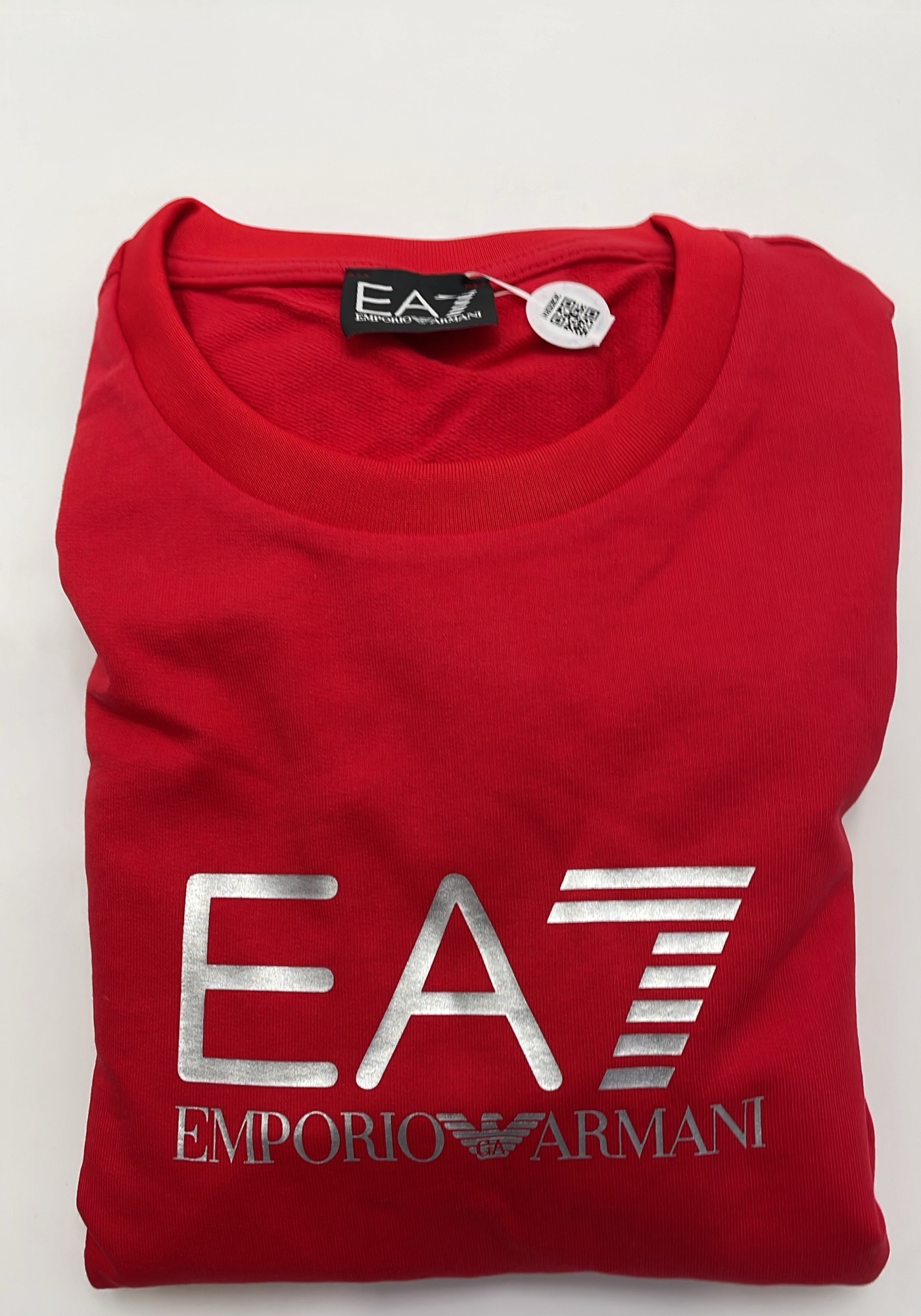 Ea7 Hooded Long-sleeved Hoodie In Black