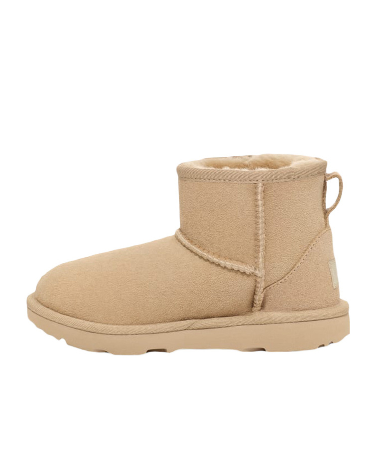 Shop Ugg Mini Ii Logo-patch Suede Boots In Nude