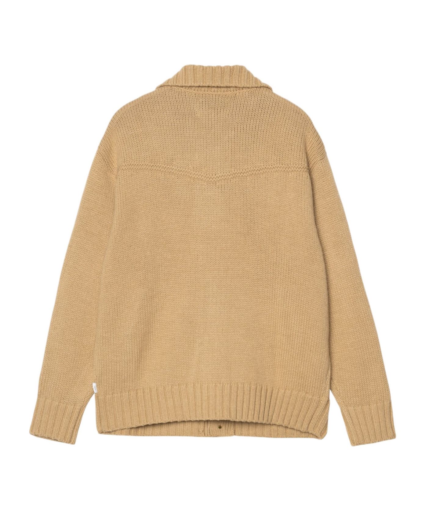 Carhartt Long-sleeved Knitted Cardigan In Nude