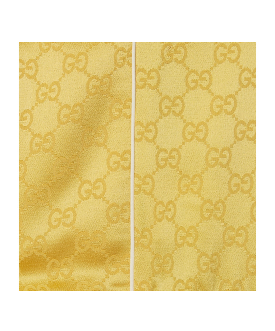 Gucci Gg Jacquard Zipper Jacket In Yellow