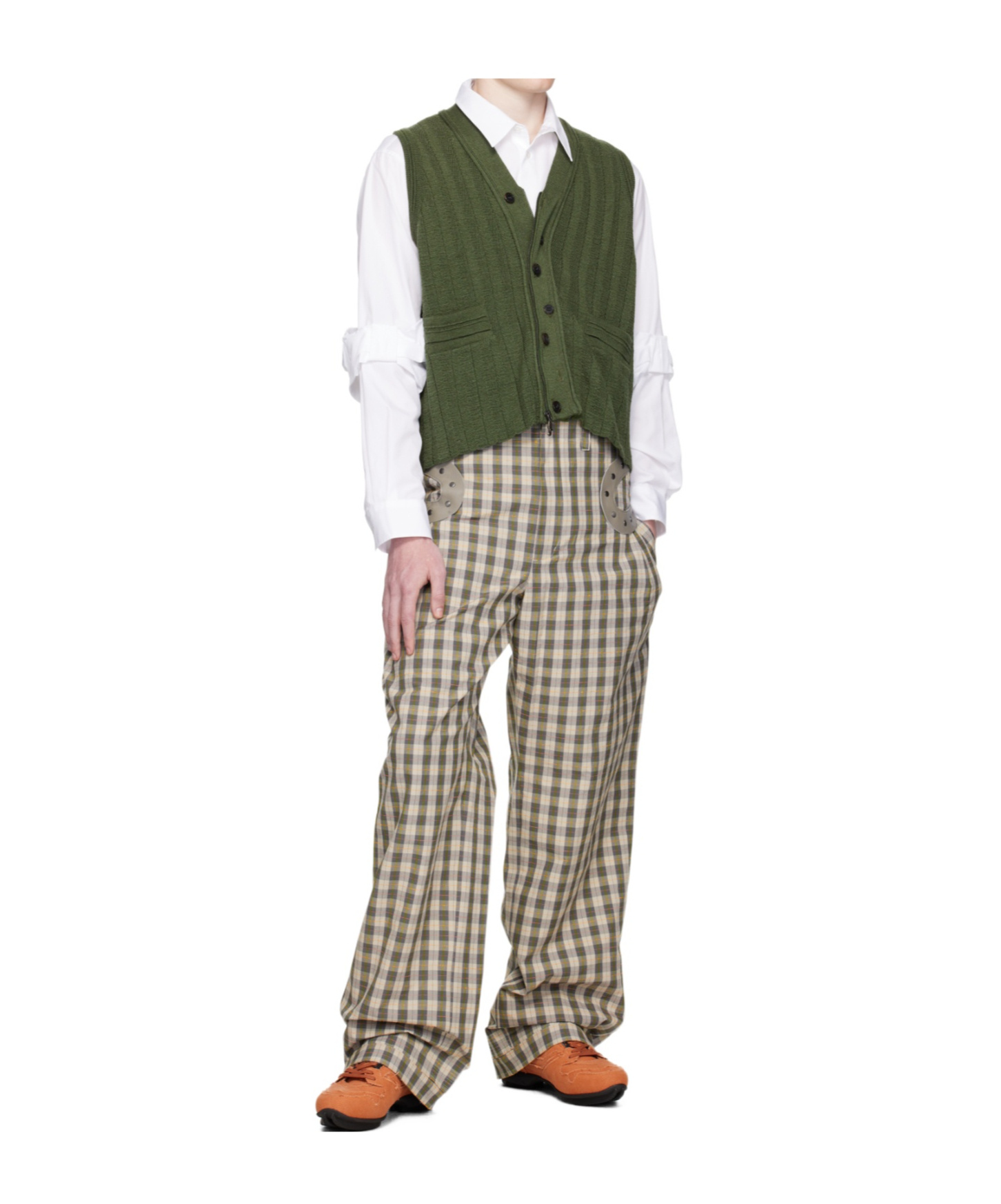 Kiko Kostadinov Striped Casual Pants In Multi