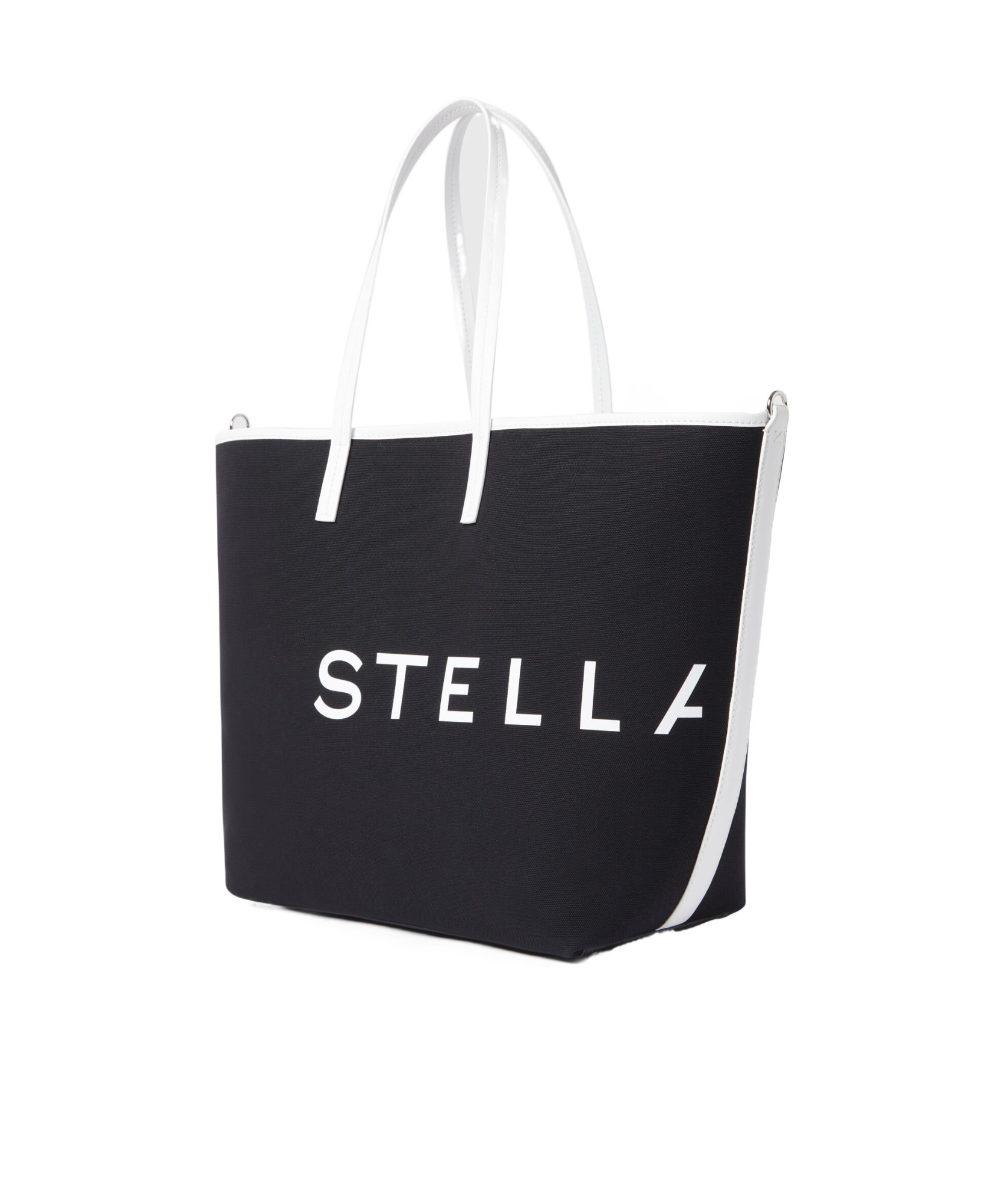 Stella Mccartney Smc Bananatex Large Crossbody Tote Bag In Black