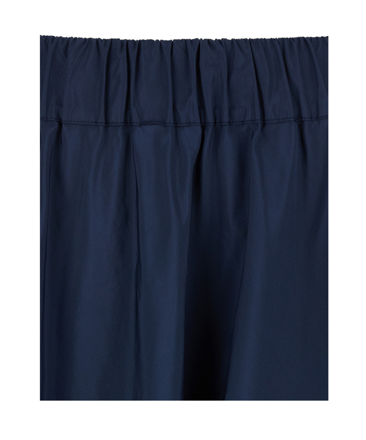 P.a.r.o.s.h . Flowing Black Maxi Skirt With Elastic Waistband And Versatile Silhouette In Blue