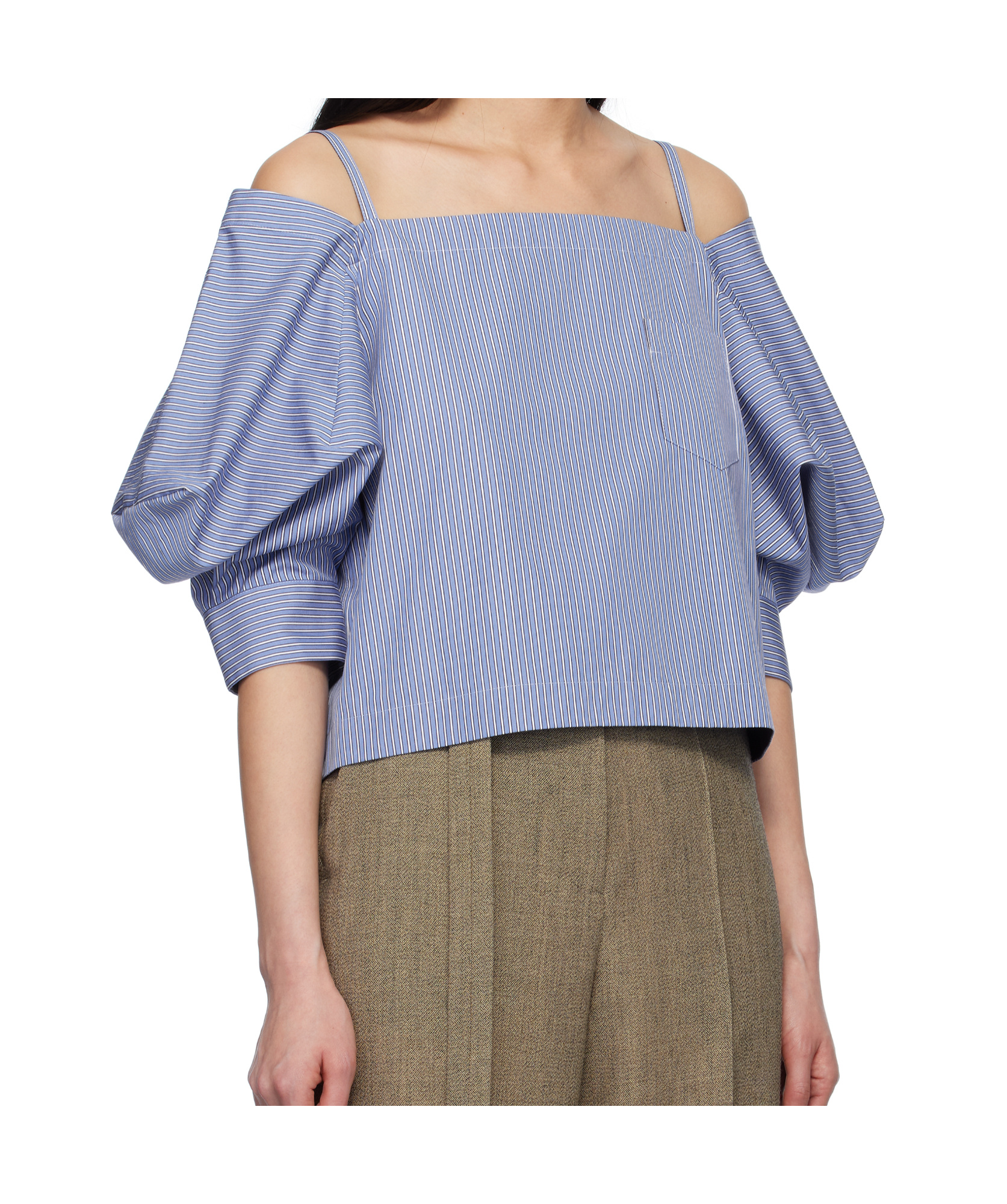 SACAI OFF SHOULDER TOP