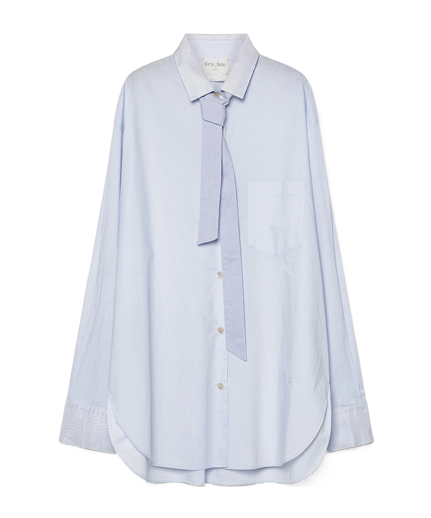 Forte Forte Oversized Shirt In Cotton Poplin In White