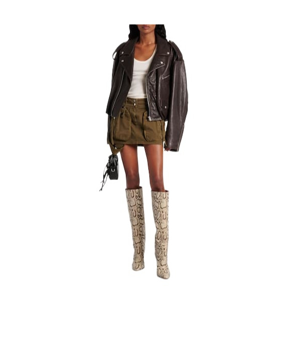 Paris Texas Leather Knee-high Boots In Multi
