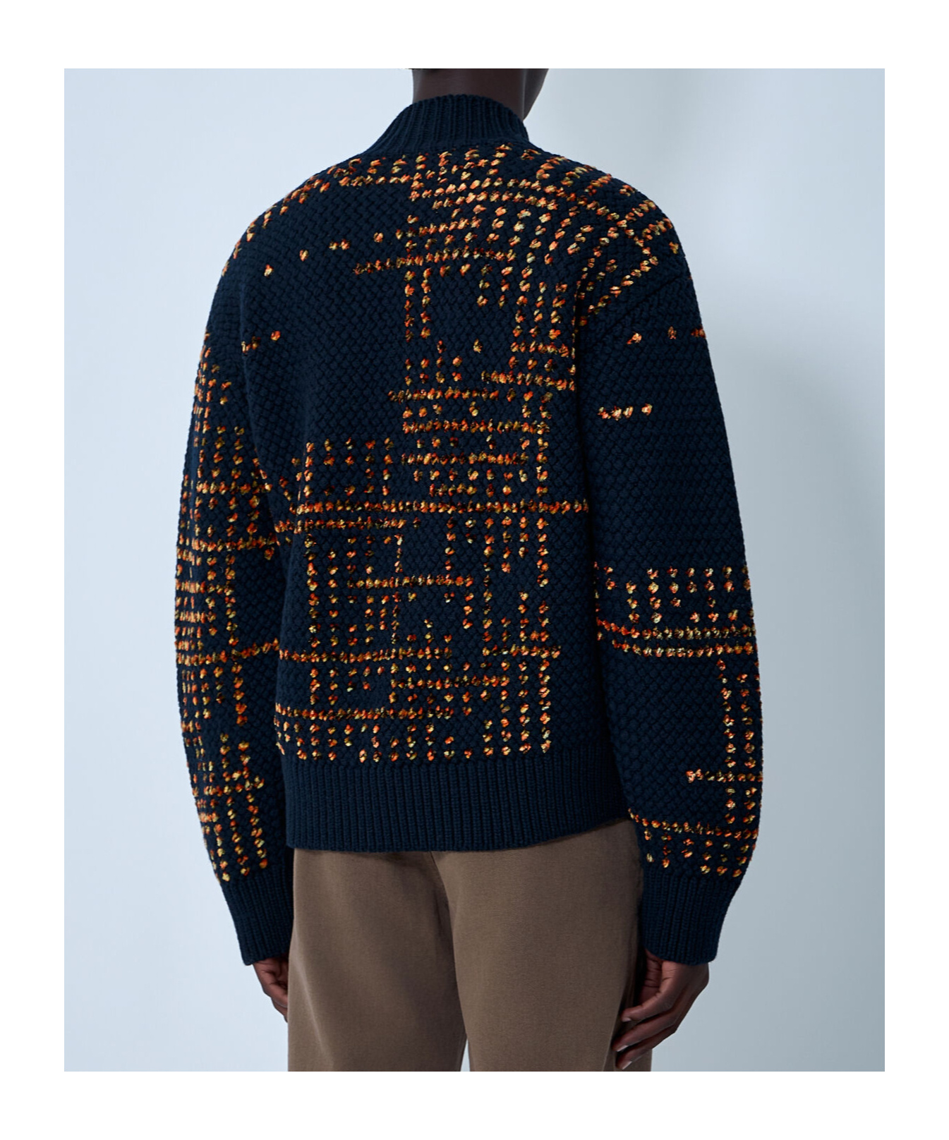 Dries Van Noten Men Wool-blend Sweater In Blue