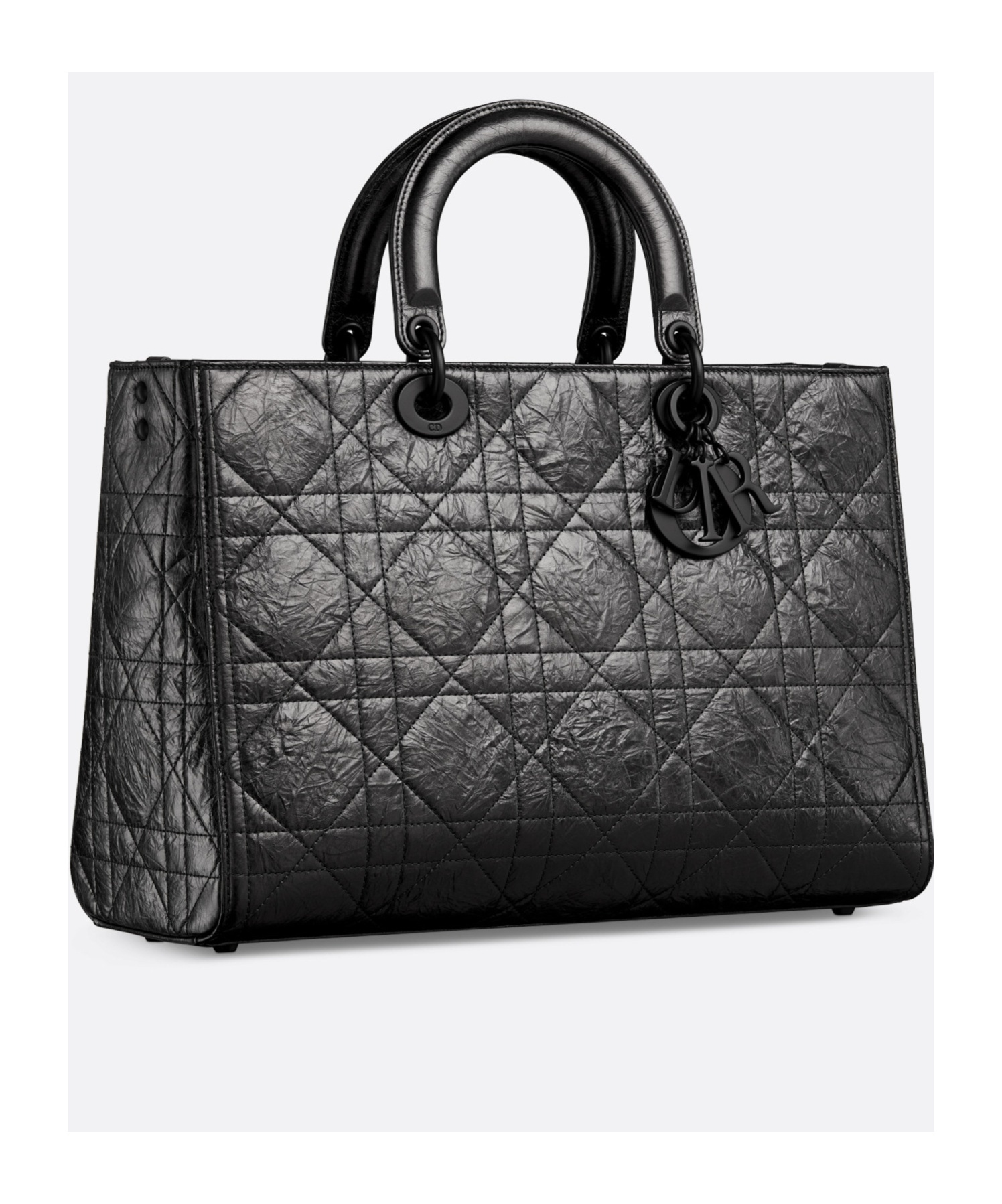 Dior Double Handle Shoulder Bag In Black
