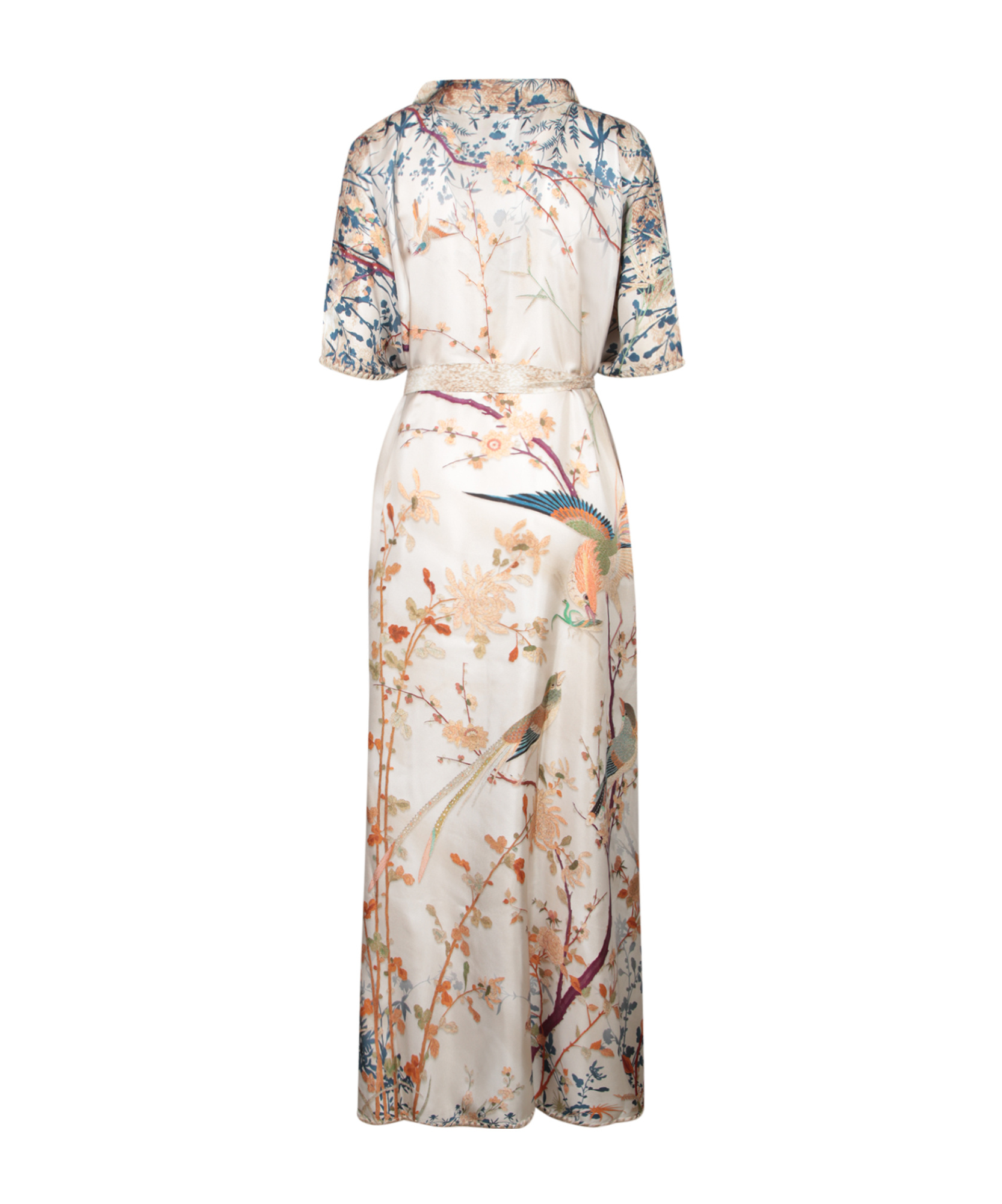 Shop Pierre-louis Mascia Aloe Kaftan Dress In Beige