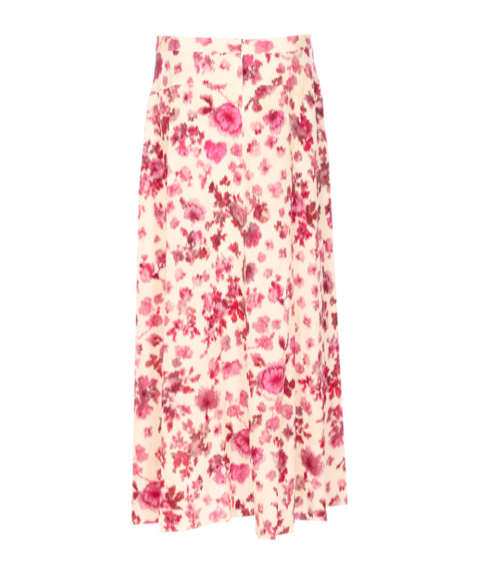 Isabel Marant Étoile Isabel Marant X Sakura Floral Printed Slit Long Skirt In Pink