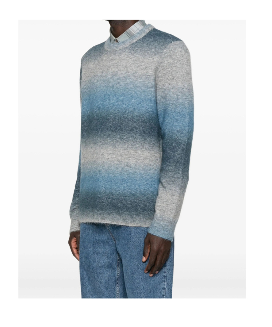 Samsoe & Samsoe Striped Sweater In Blue
