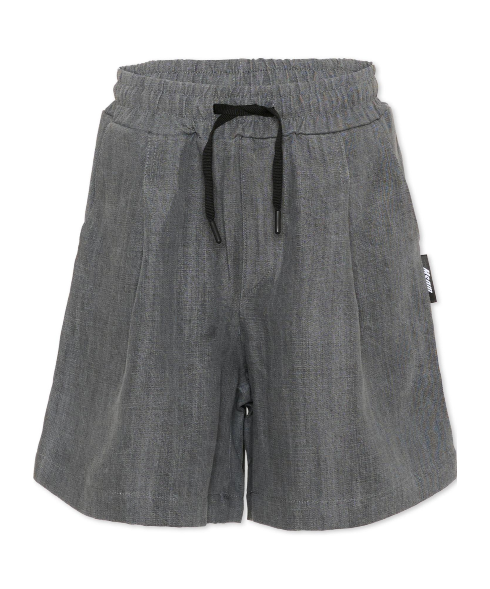 Msgm Kids' Wide Leg Shorts In Gray
