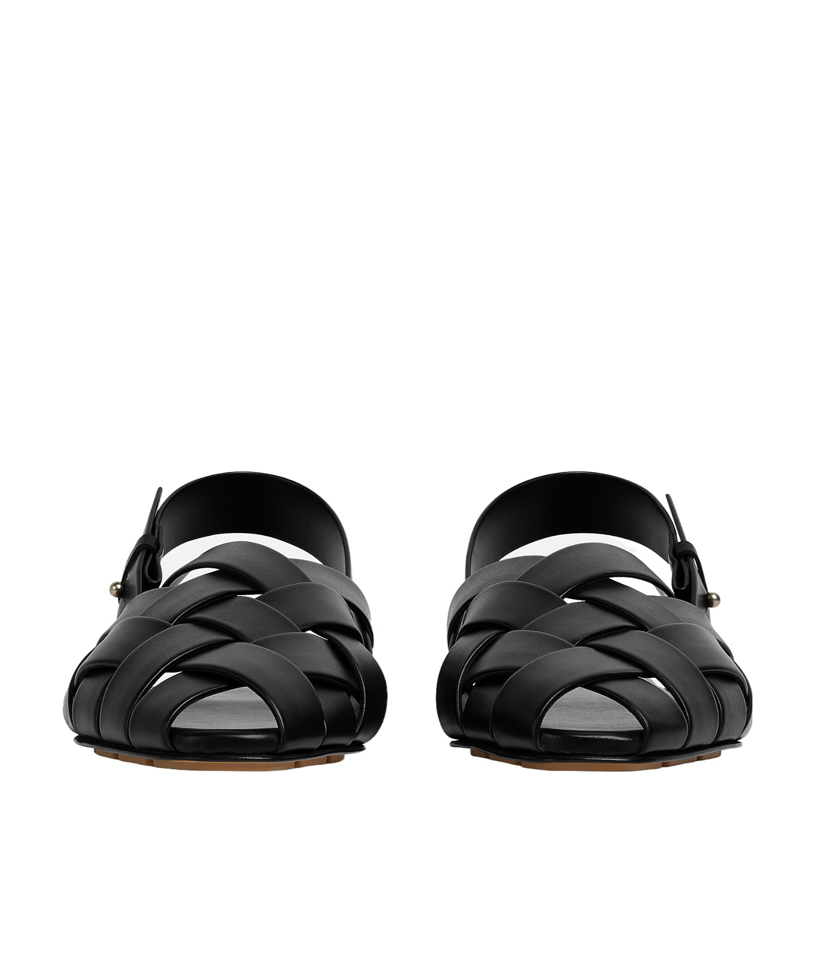 Bottega Veneta Alfie Slippers In Black