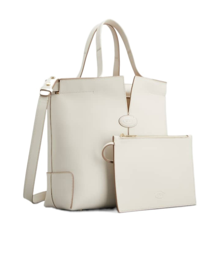 Tod's Di Bag Folio Small Shopping Bag In White