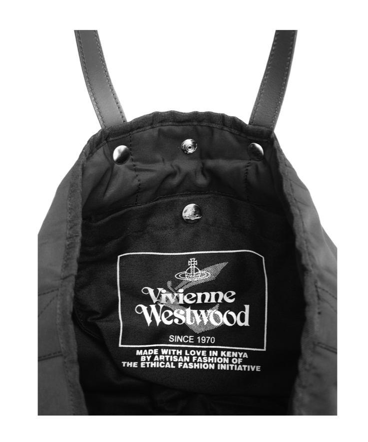 Vivienne Westwood Utility Small Shopper Bag In Black