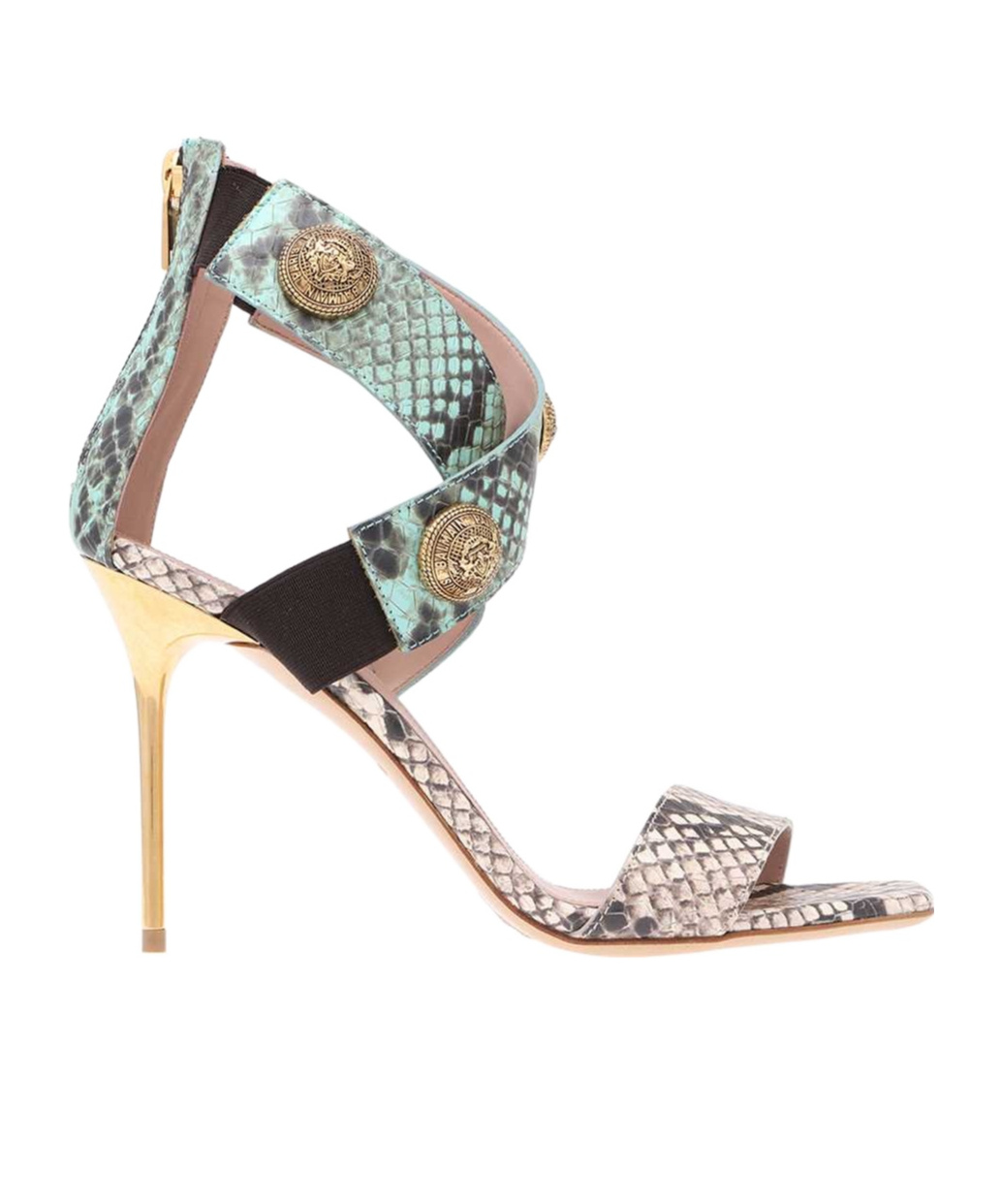 BALMAIN OPEN-TOED HIGH-HEELED SANDALS