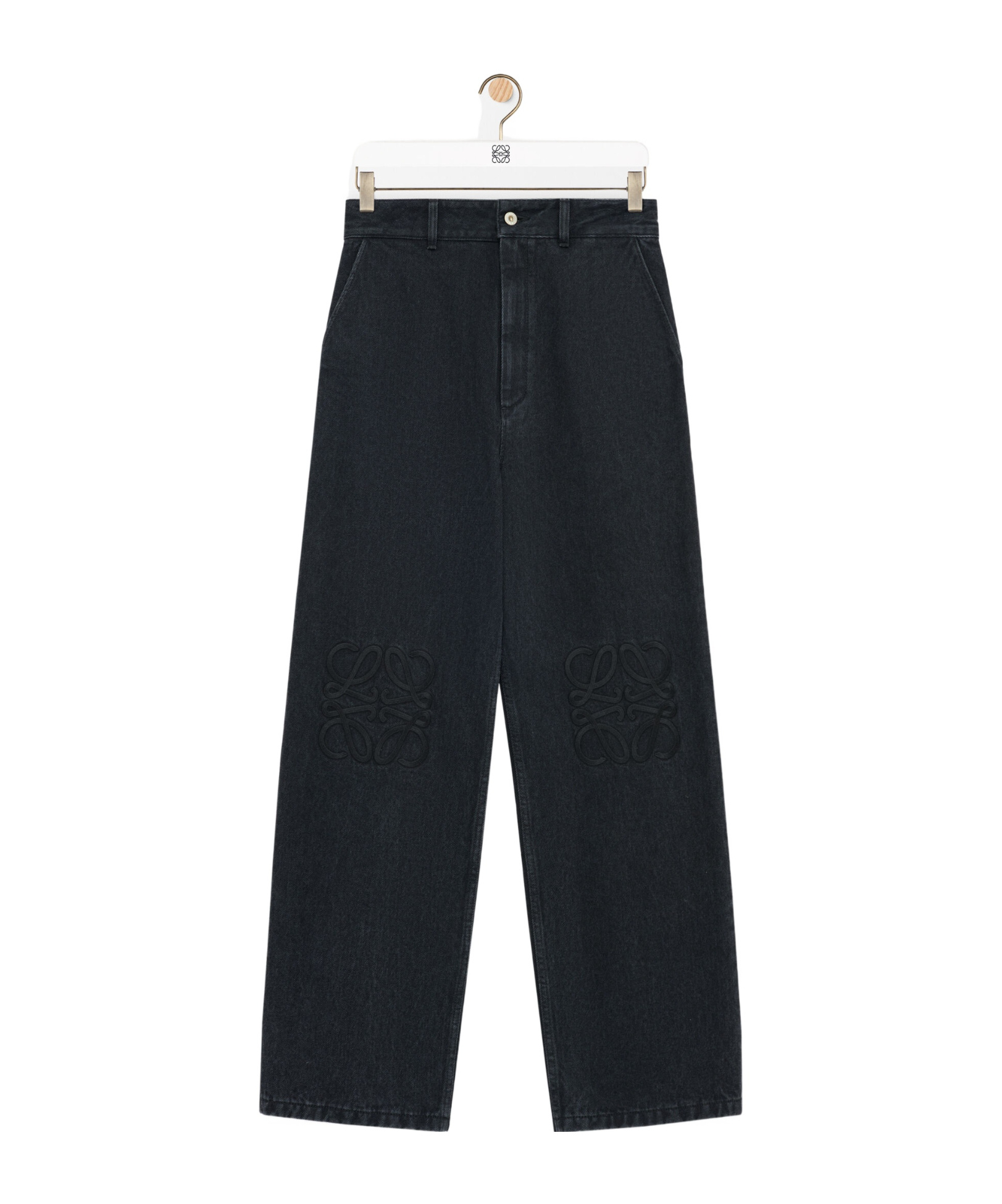 Loewe Jeans With Belt Loops In Black