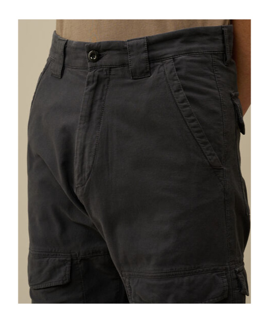 C.p. Company Black Micro Reps Cargo Pants In Black