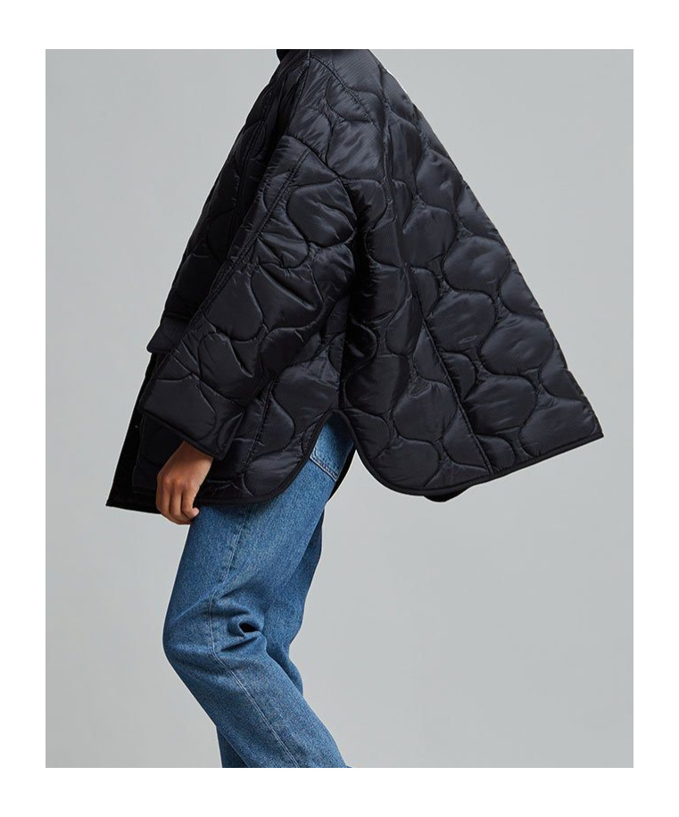 THE FRANKIE SHOP TEDDY QUILTED JACKET - BLACK