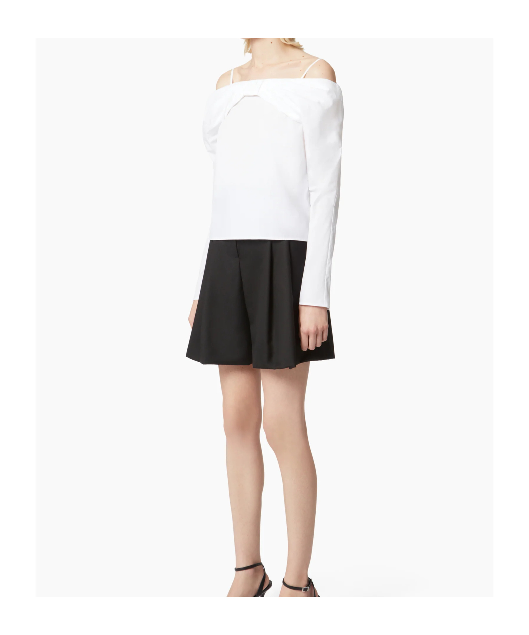 Nina Ricci Off Shoulder Blouse In White