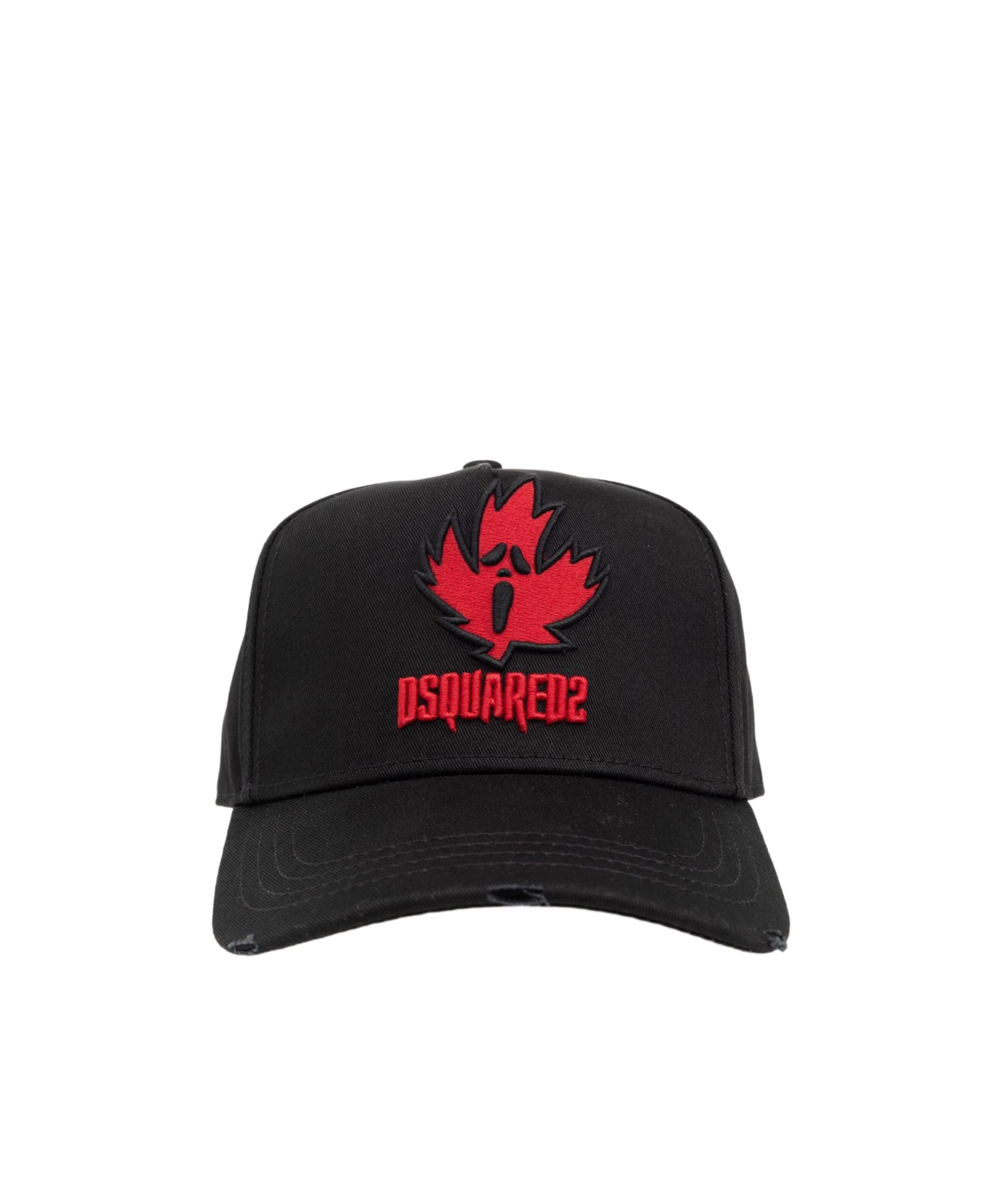 Shop Dsquared2 Logo-appliqué Cotton Cap In Black