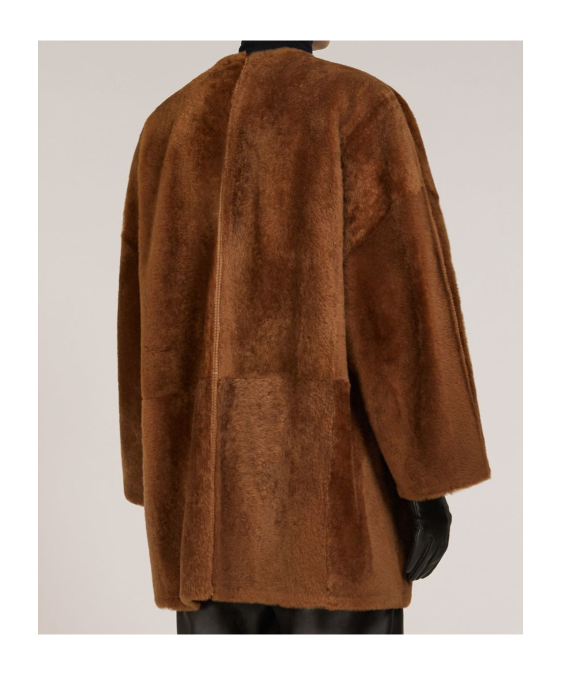 Max Mara Double-sided Lacon Wool Cardigan Coat In Brown