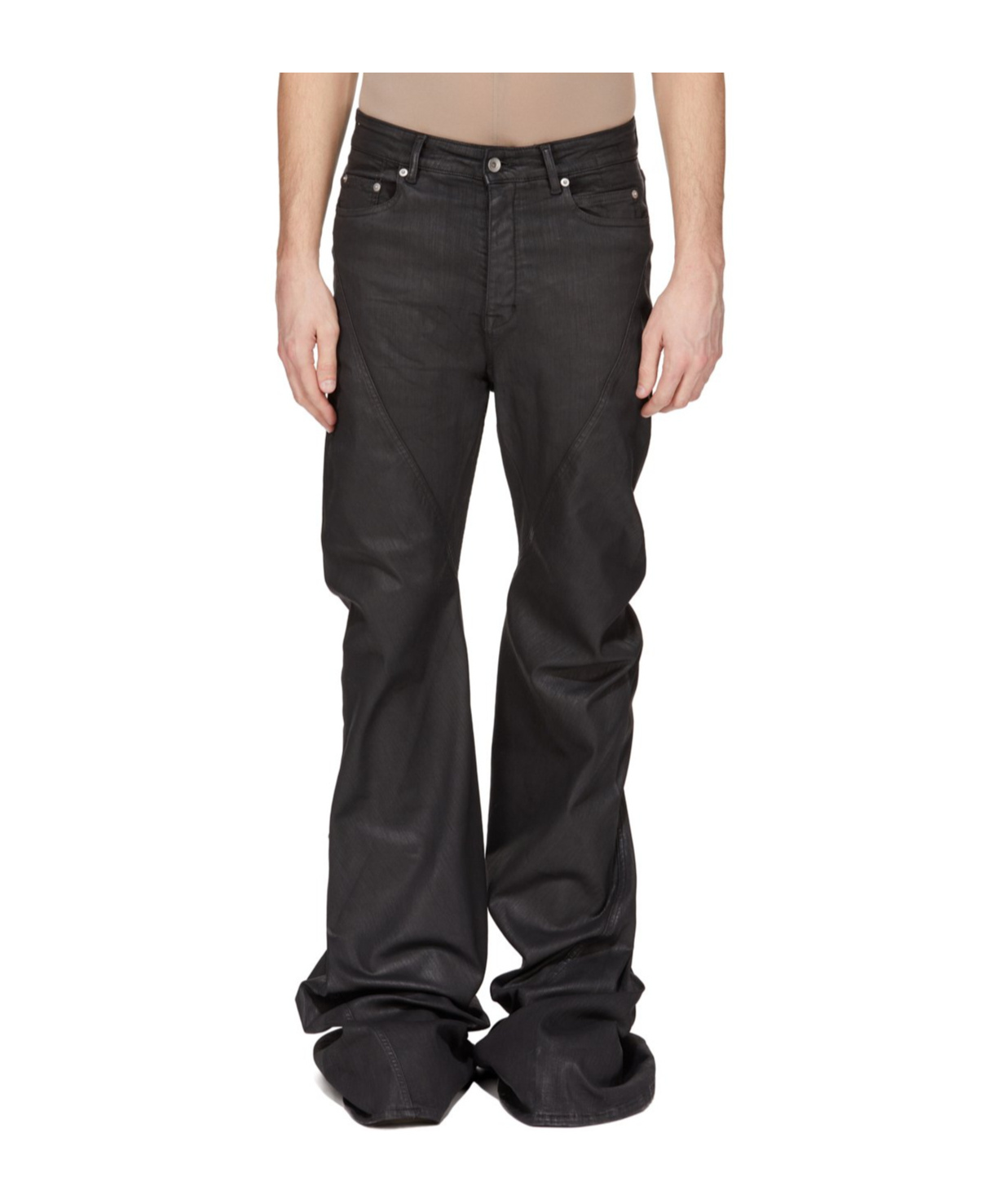Rick Owens Drkshdw Flared Jeans In Black