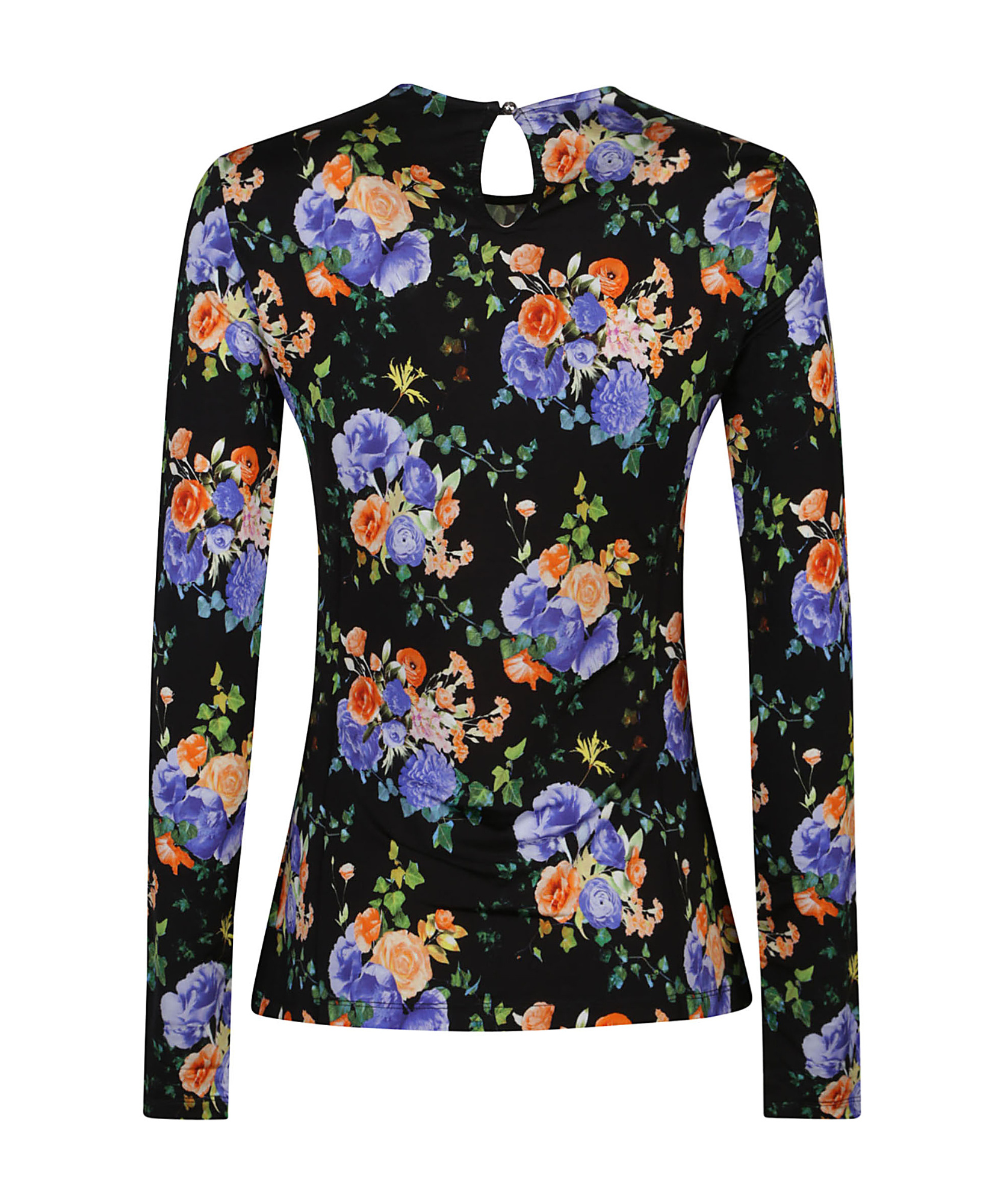 Rabanne Long Sleeve Haut Top In Black