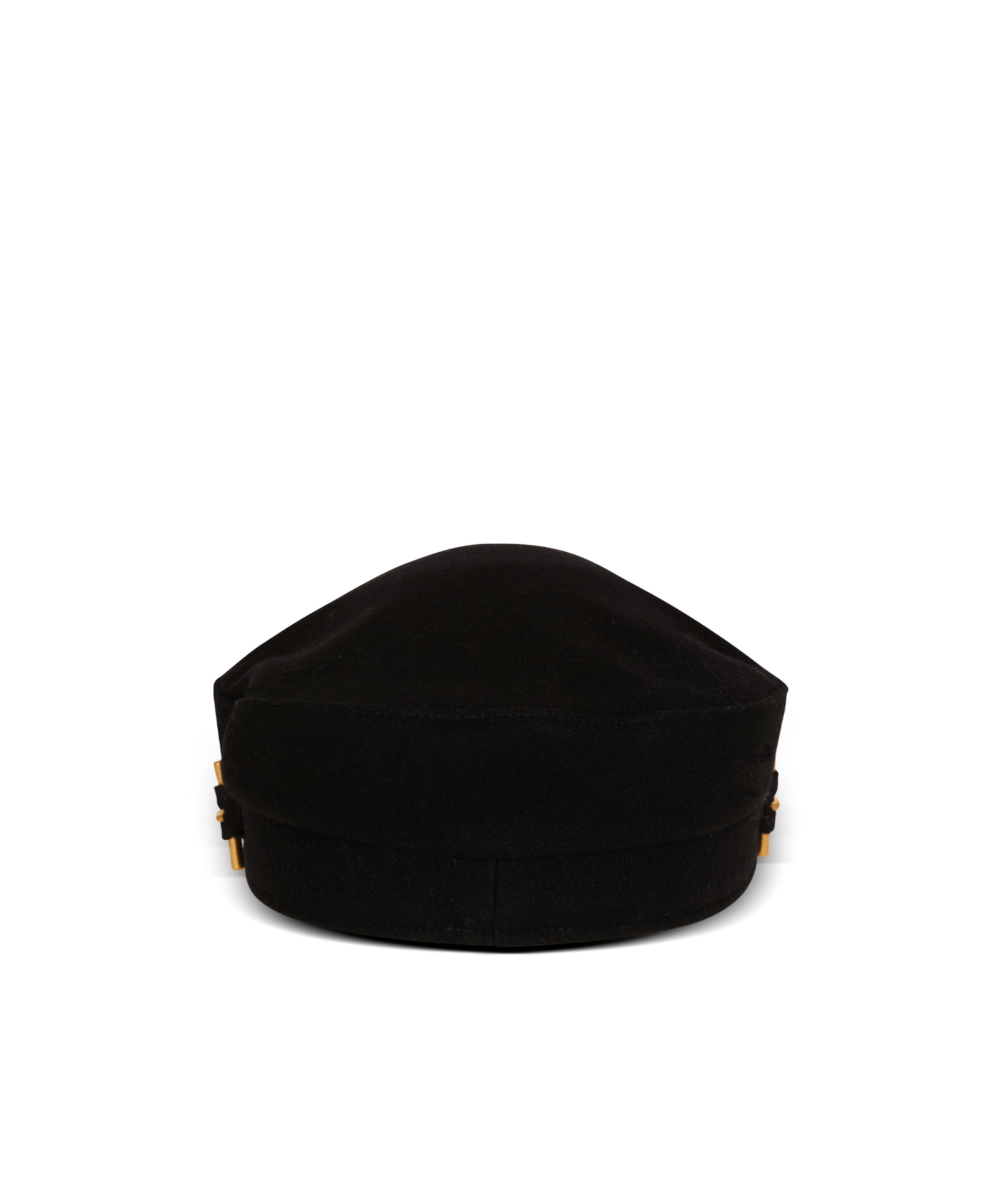 Balmain Brandebourg Wool Cap In Black