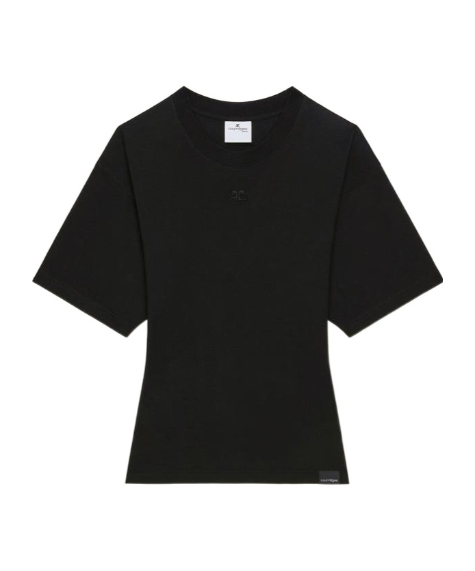 Courrèges Wide-sleeves T-shirt In Black
