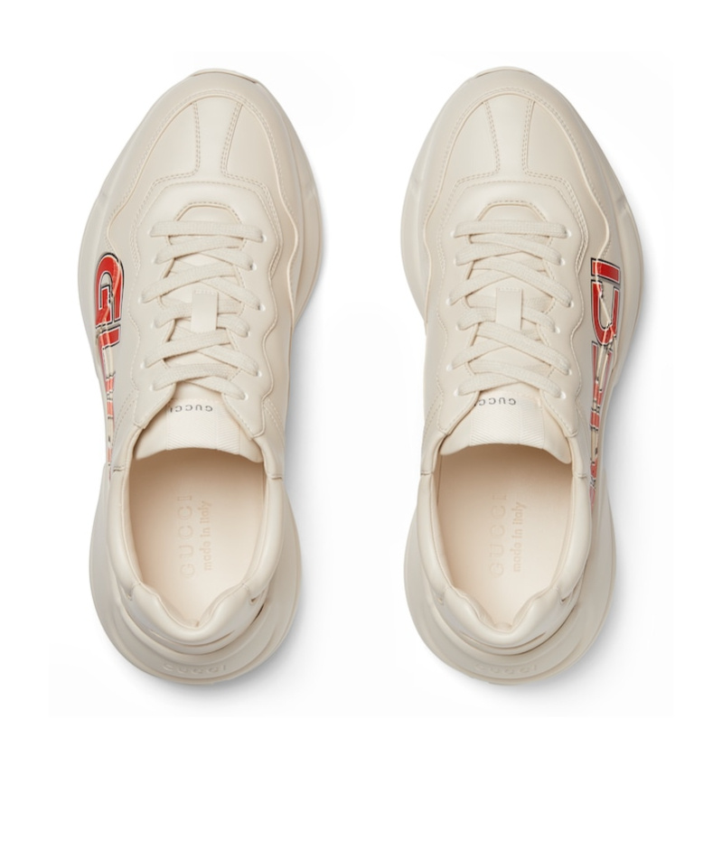 Gucci Rhyton Sneakers In White