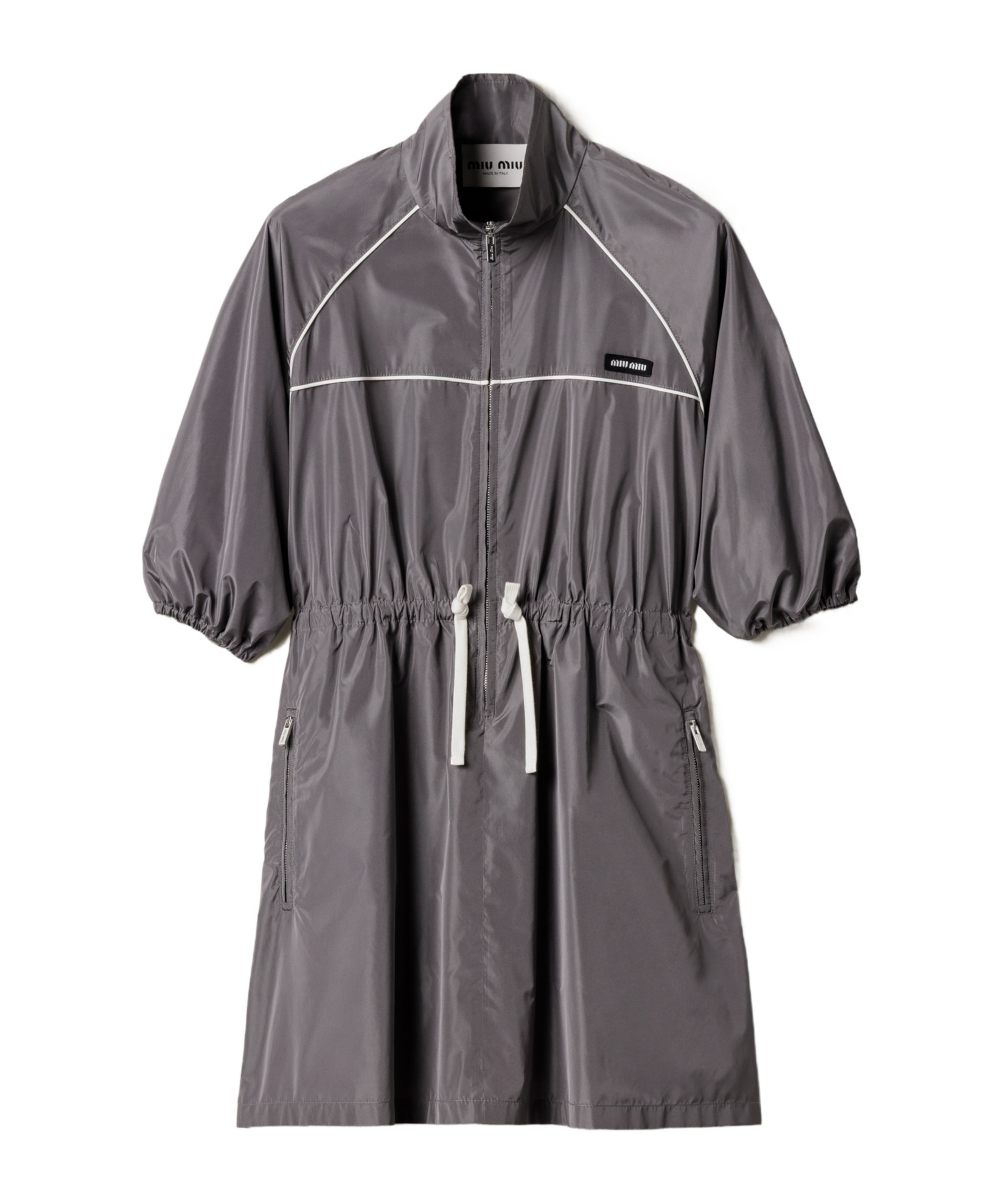 Miu Miu Technical Silk Mini-dress