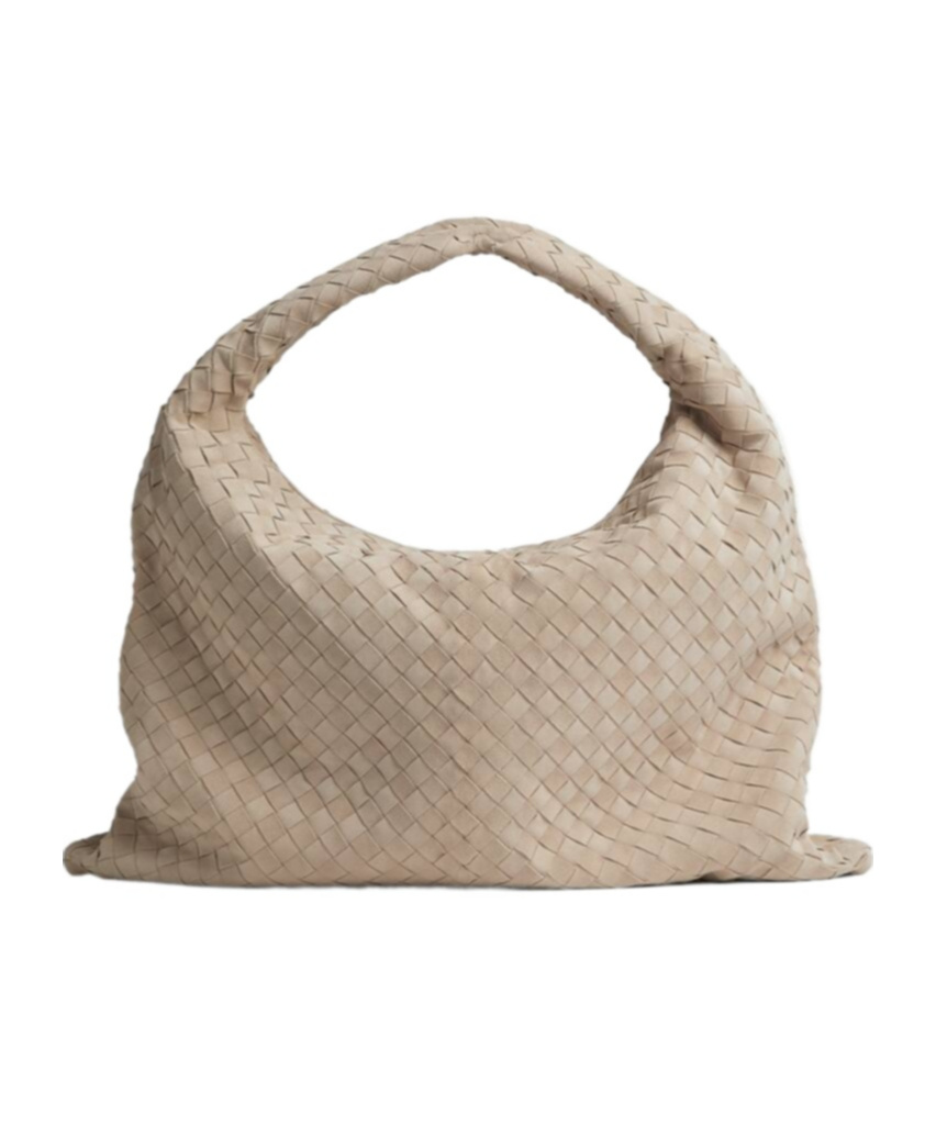 Bottega Veneta Large Suede Hop Shoulder Bag